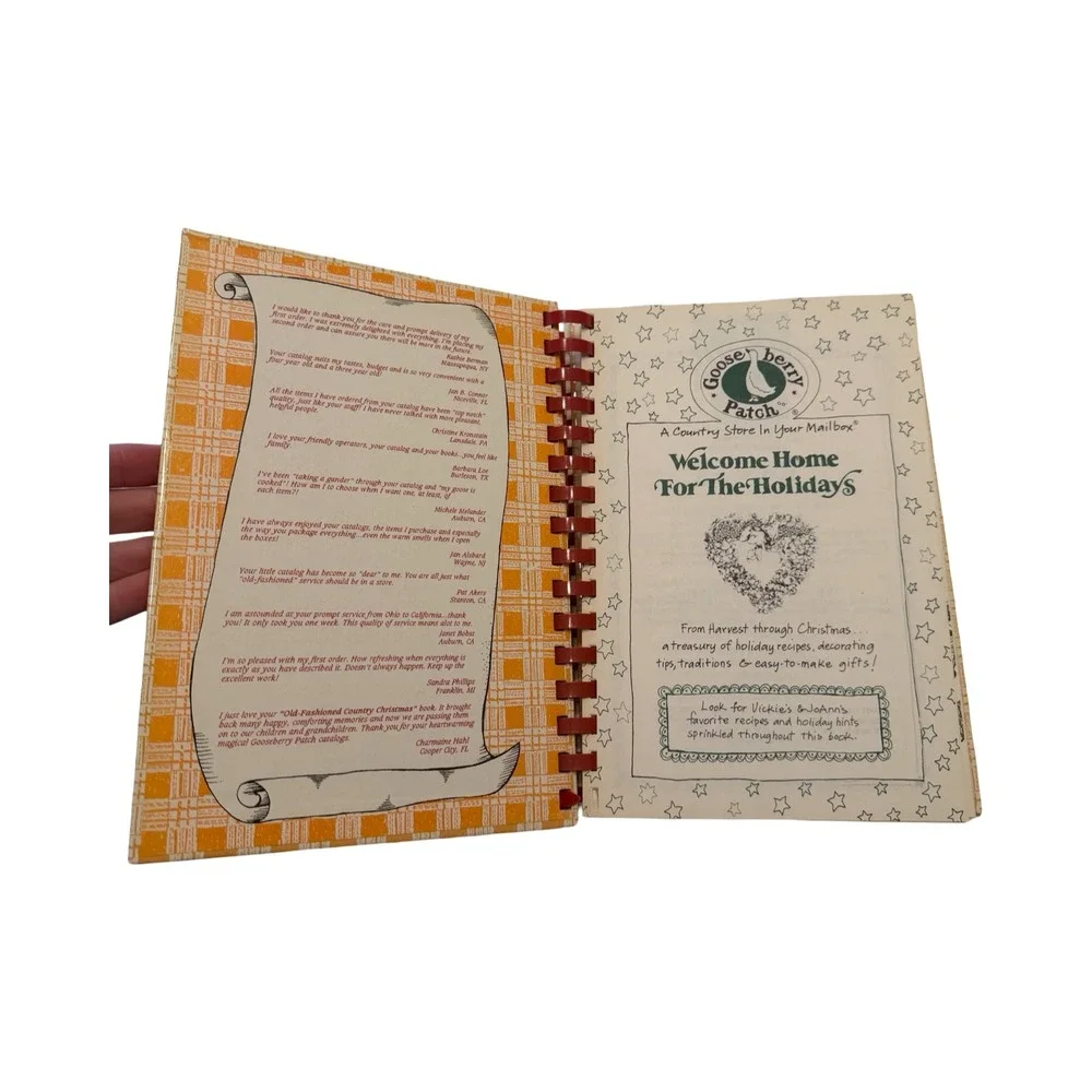 Gooseberry Patch Welcome Home For The Holidays Cookbook Spiral Bound 2007